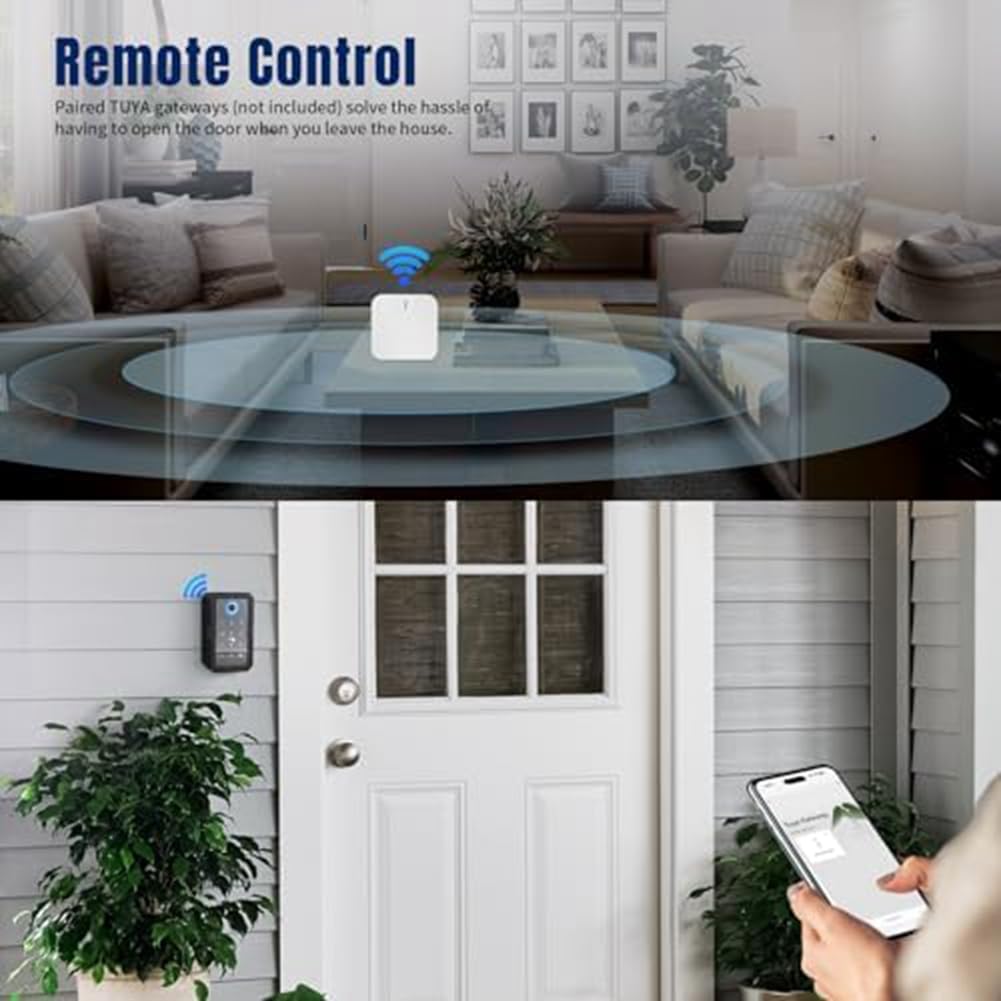 sunmin Smartkey, cassetta di sicurezza domestica, fili, , cassetta delle chiavi elettronica, app, codice digitale, cassaforte Bluetooth per host, durevole, facile da usare