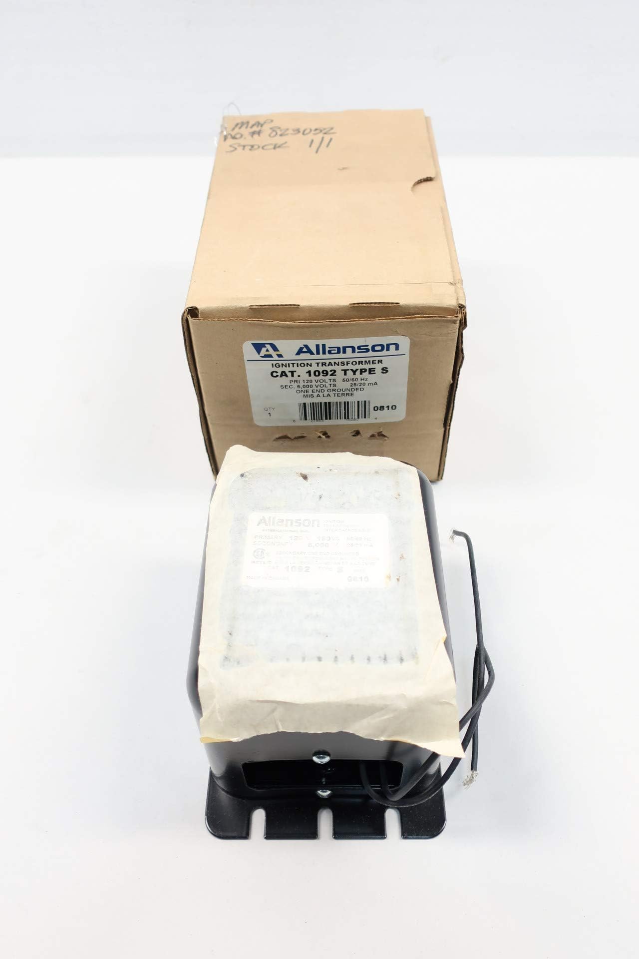 ALLANSON 1092-S Ignition Transformer 150VA 120V-AC 6000V-AC