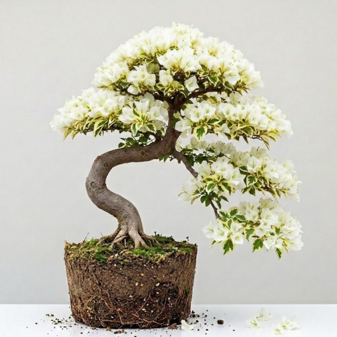 Sets 3 Climbing Bougainvillea Plants Live for Full Sun Trellis Tree, Shrub or Vine Bougainvillea Vibrant Bloom, Very Hardy, 5-9" Tall, Bright Purple