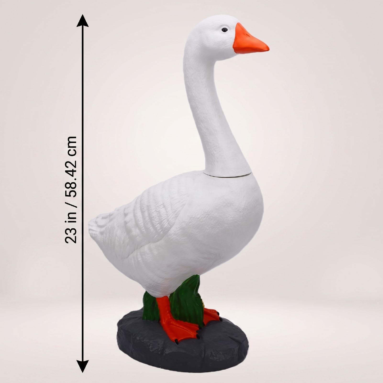 Oca da Giardino 58cm, Statua Resina Decorazione Umoristica per