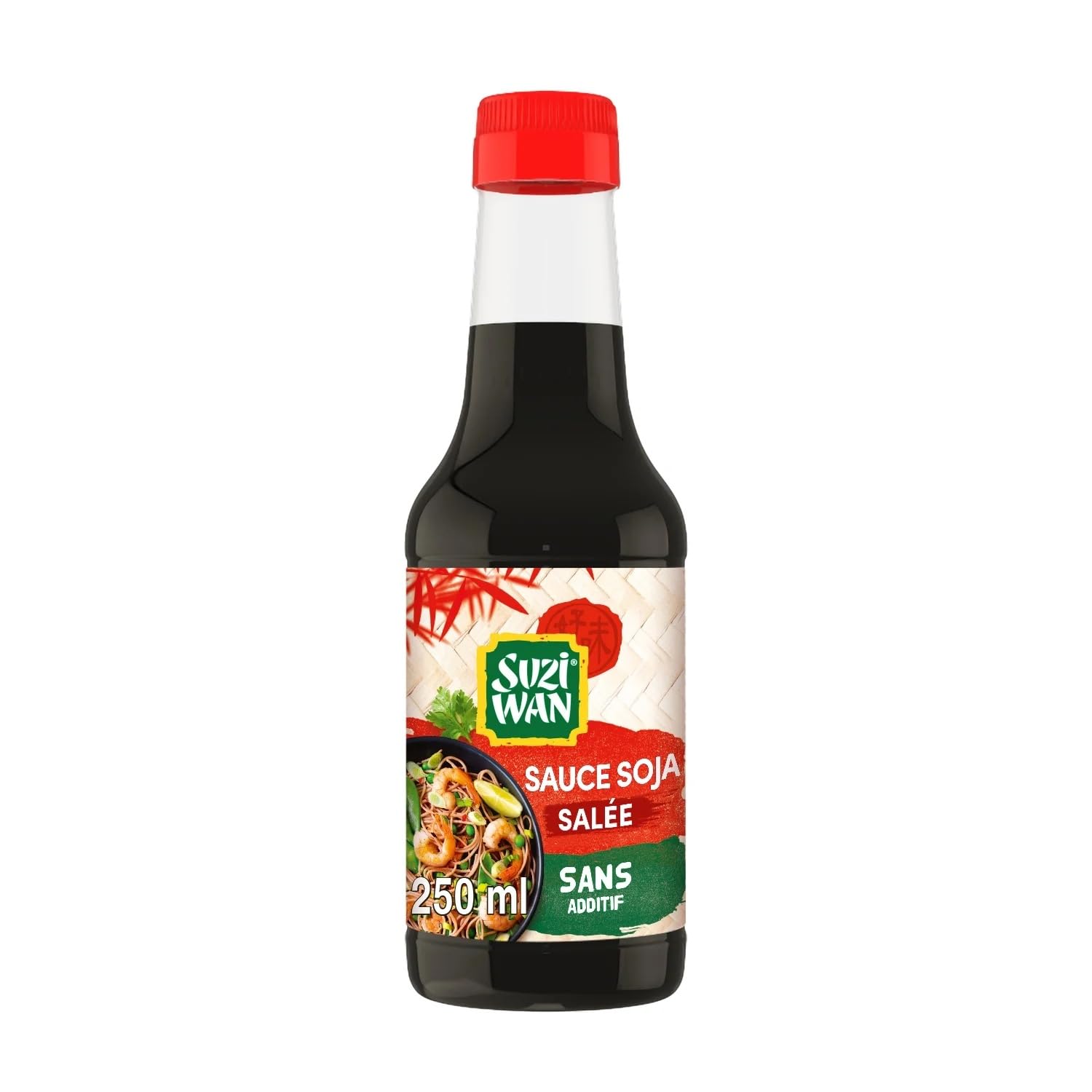 SUZI WAN - Sauce Soja Salée - Végétariens · Sans Additif · Recette Traditionnelle Japonaise · Seulement 4 Ingrédients · Alternative au Sel et au Vinaigre - Le Flacon de 250ml - Le Lot De 4