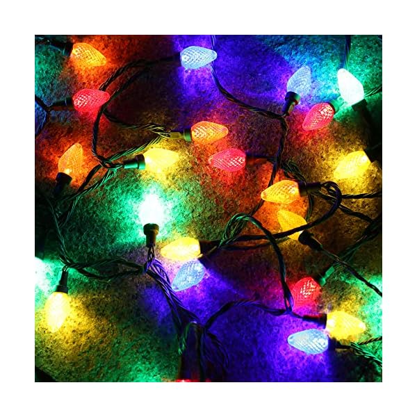 DEWENWILS Batteriebetriebene Weihnachtslichter mit Timer, Fotozellen-Sensor, 6,8 m, 40 LEDs, C7 LED-Weihnachts… – Bild 8