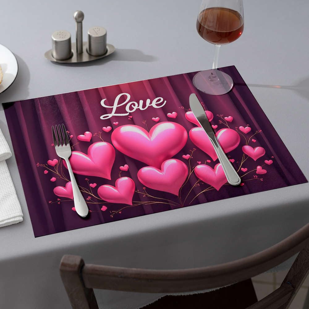 Set de table de Pâques anti-tache et chaleur pour protéger votre table - Lot de 6 pièces