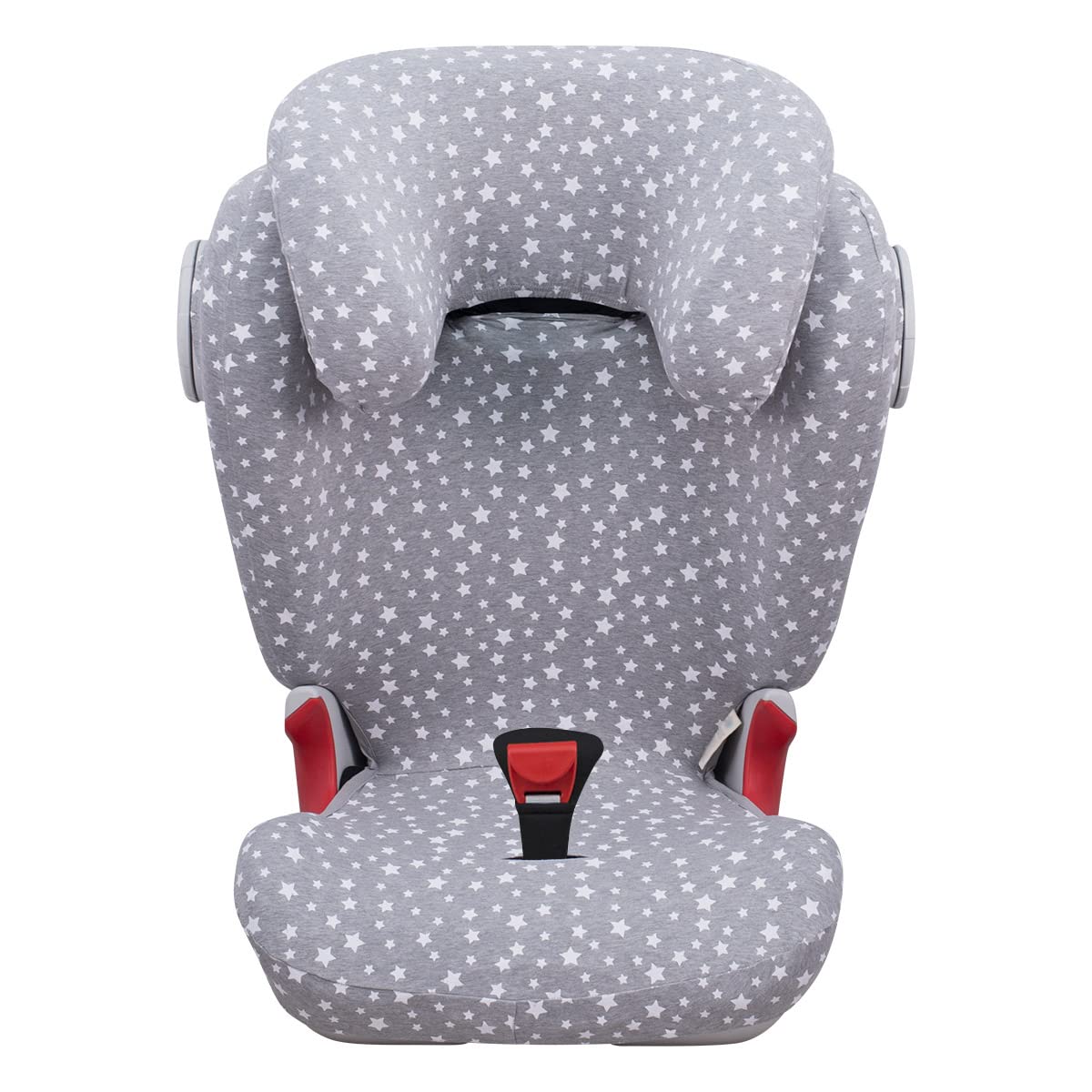 JYOKO KIDS Bezug kompatibel mit Römer KIDFIX II XP SICT, kidfix 2 S, Kidfix Z - Line (WHITE STAR, MIT AUGE)