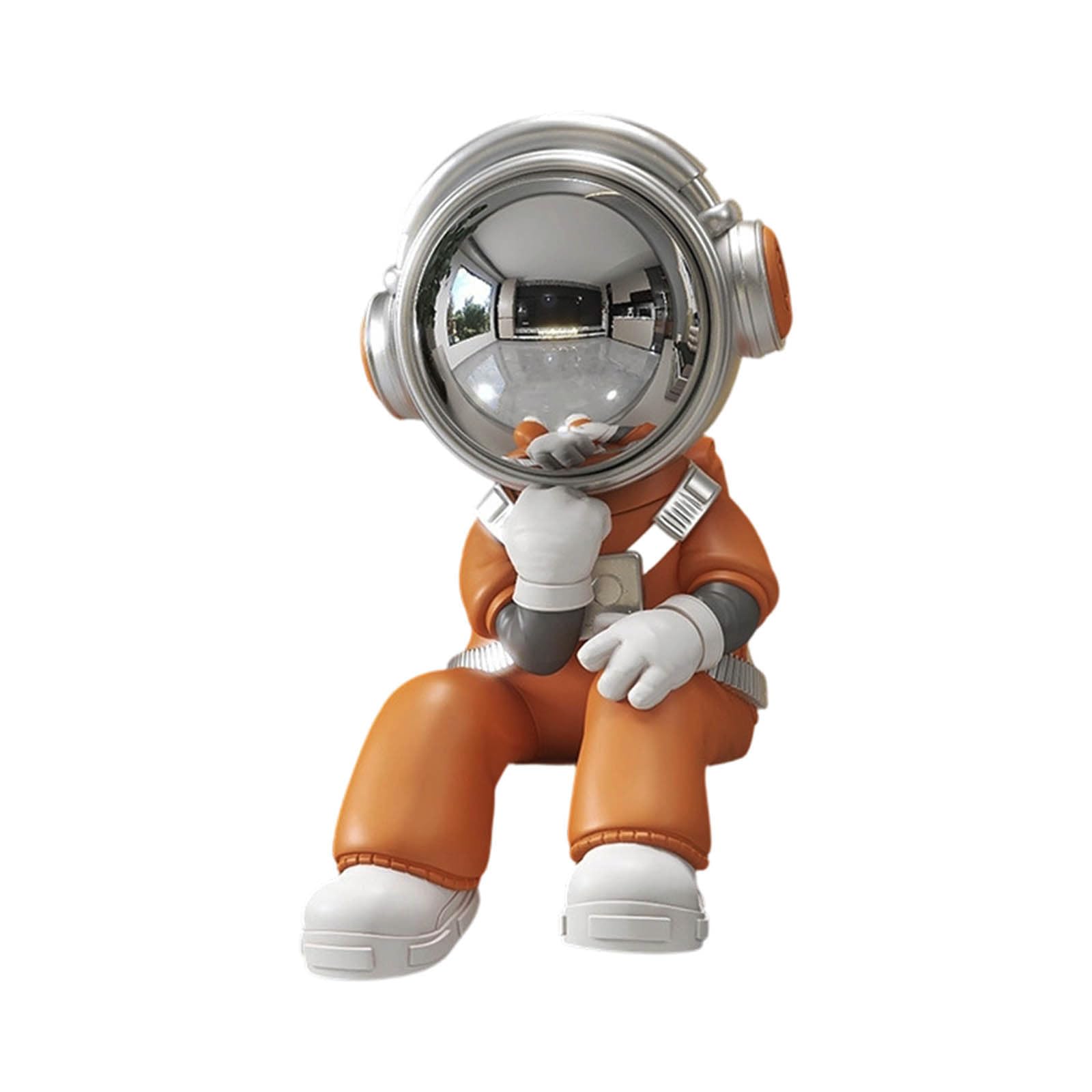Figurine astronaute orange pour sublimer la décoration de votre bureau chic