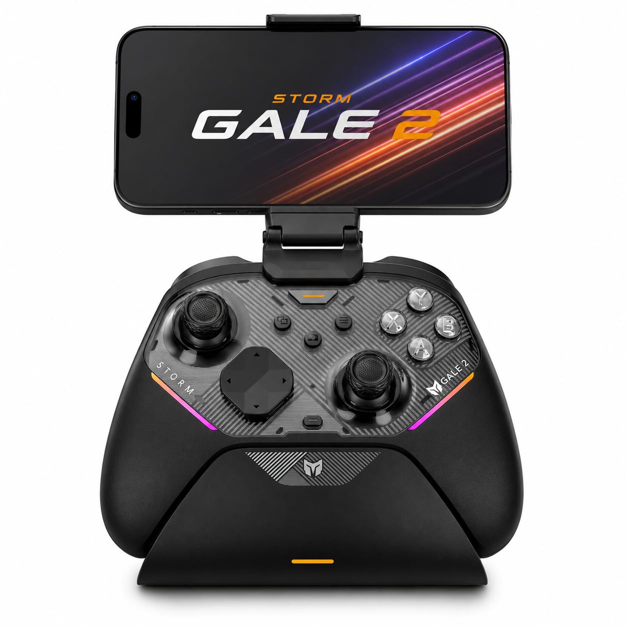 BIGBIG WON Storm（Gale 2） コントローラー用 スマホホルダー Storm スマホホルダー 180度回転 最大幅6インチ