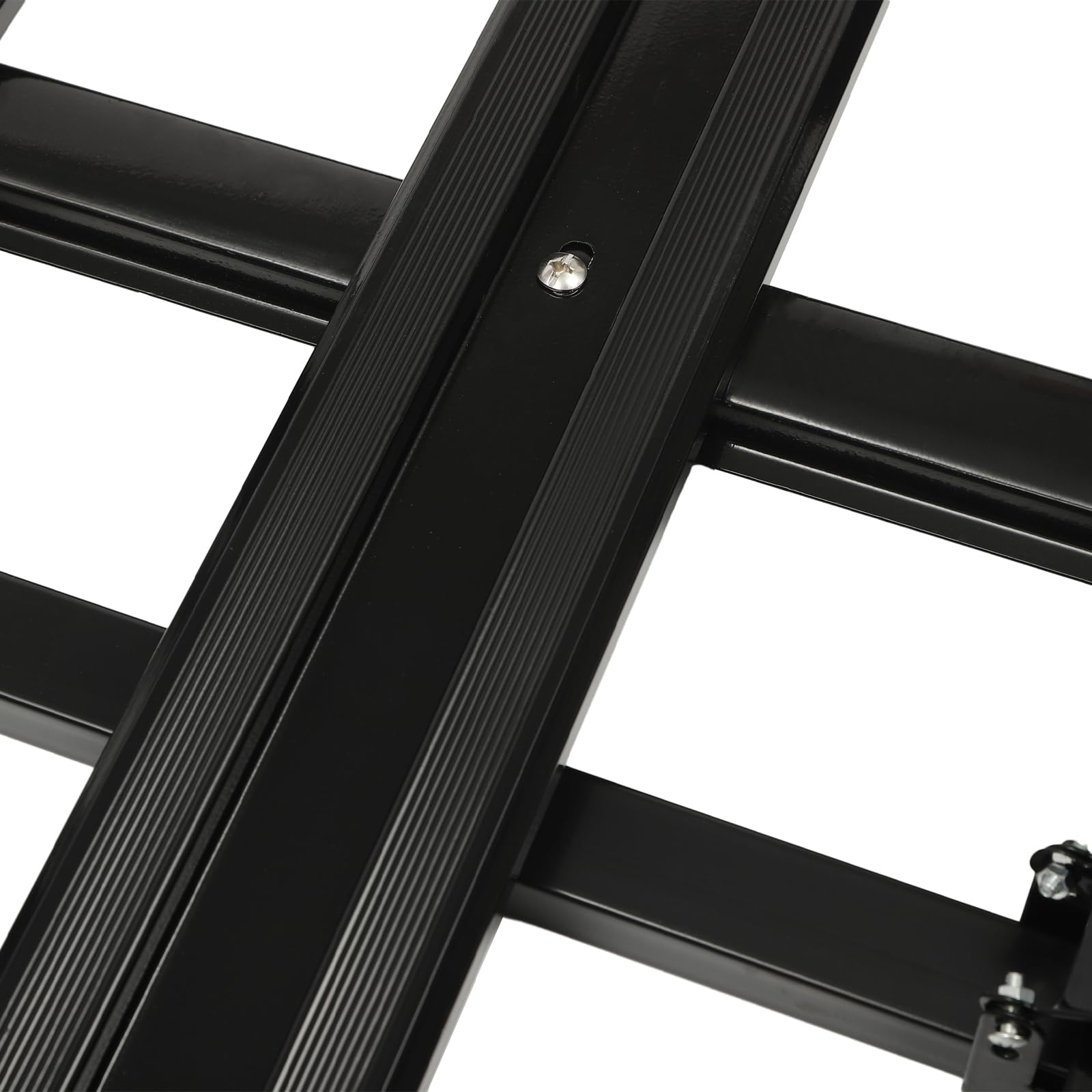 Bacas universales para techo de coche, portaequipajes de 160 x 100 x 13 cm, cesta portaequipajes de aluminio, portaequipajes para SUV - capacidad de 150 kg. Fijación sencilla, negro