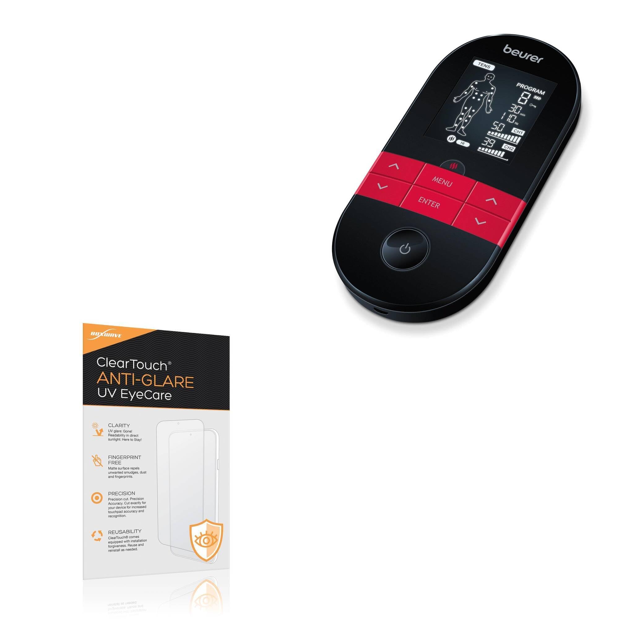 BoxWave Screen Protector Compatible With Beurer EM59 - ClearTouch Anti-Glare Anti-UV EyeCare (2-Pack), Filters out Harmful Blue Light Reduce Fatigue