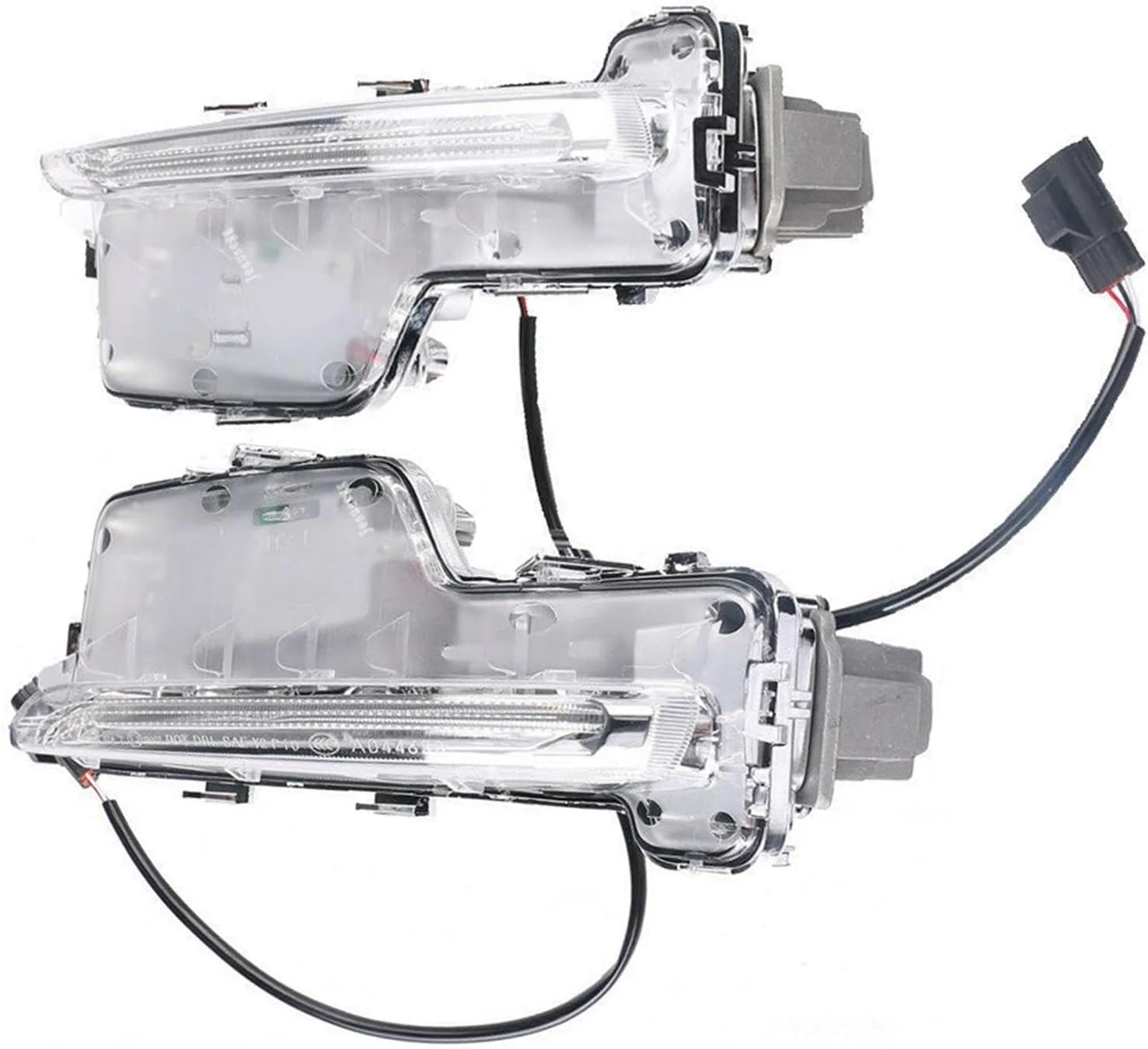 Left DRL Front Fog Light LED Daytime Running Lights Corner Lamp 31434567 31434568 Compatible with Volvo S60 2014-2018