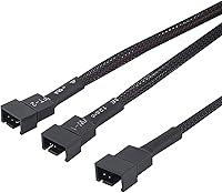 Vista 1 de Nuevo 4 pines 1 a 3 vías PWM caso PC ventilador divisor cable Hub adaptador de corriente