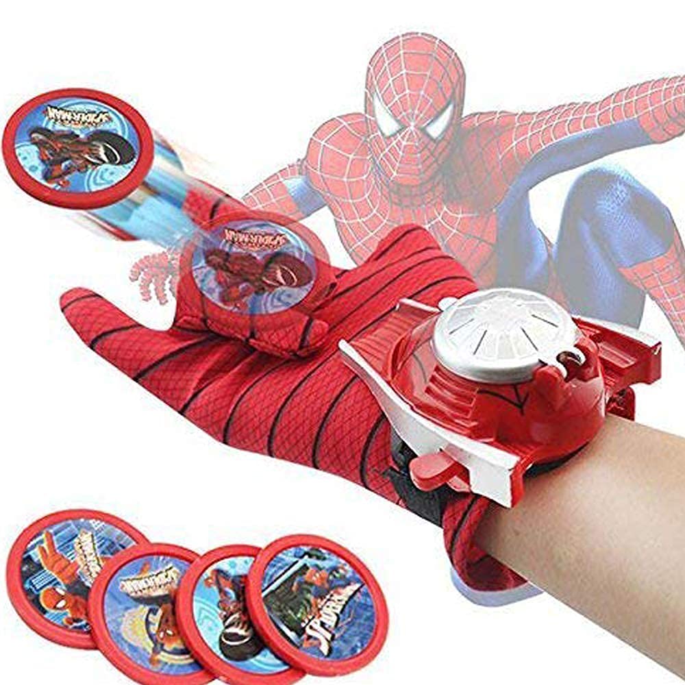 DASHUK Spiderman Gloves With Disc Launcher Web Shooter Spidermemn Action Figure Super Hero Disc Launcher Single Hand Glove Toy Set Spider-Men Pack Of 1, Kids, Multicolor (B0CCV345S8) Amazon Price History, Amazon Price Tracker