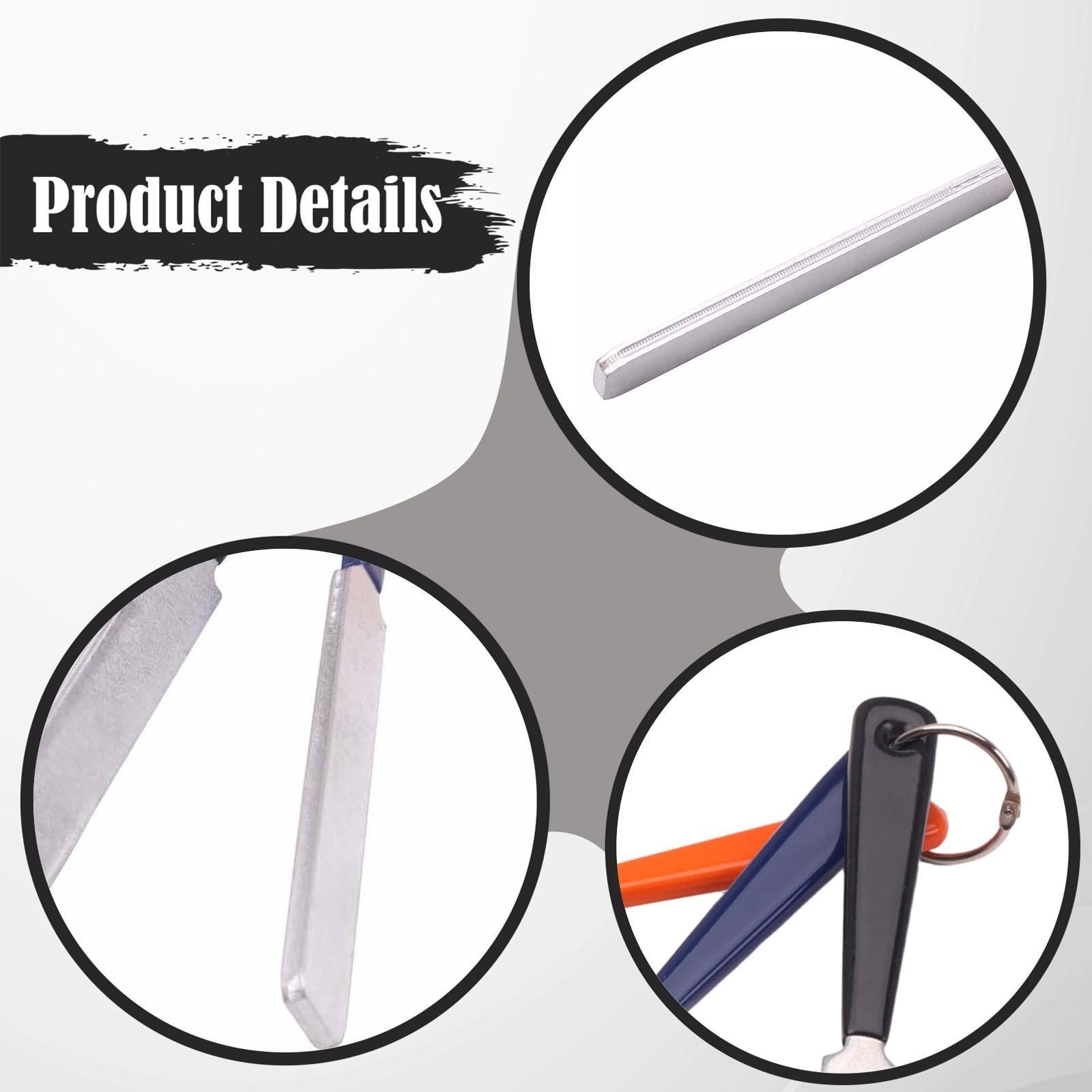 Set di 3 lime per capotasti per chitarra elettrica, strumento per tasti per chitarra, accessori per strumenti musicali, lime per scanalature dei