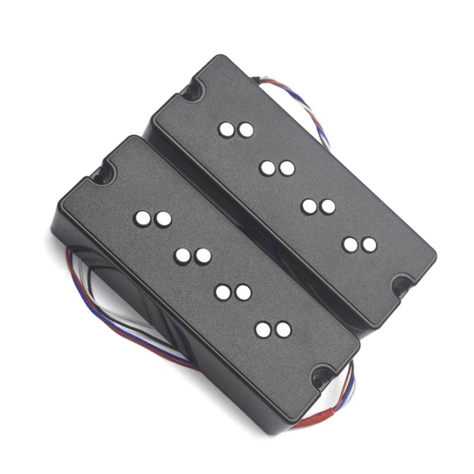 Pastilla Humbucker Apilada Alnico 5 Con Reducción De Ruido De Polo Dividido Para Bajo De Cuatro Cuerdas 17/18.3mm(N and B)