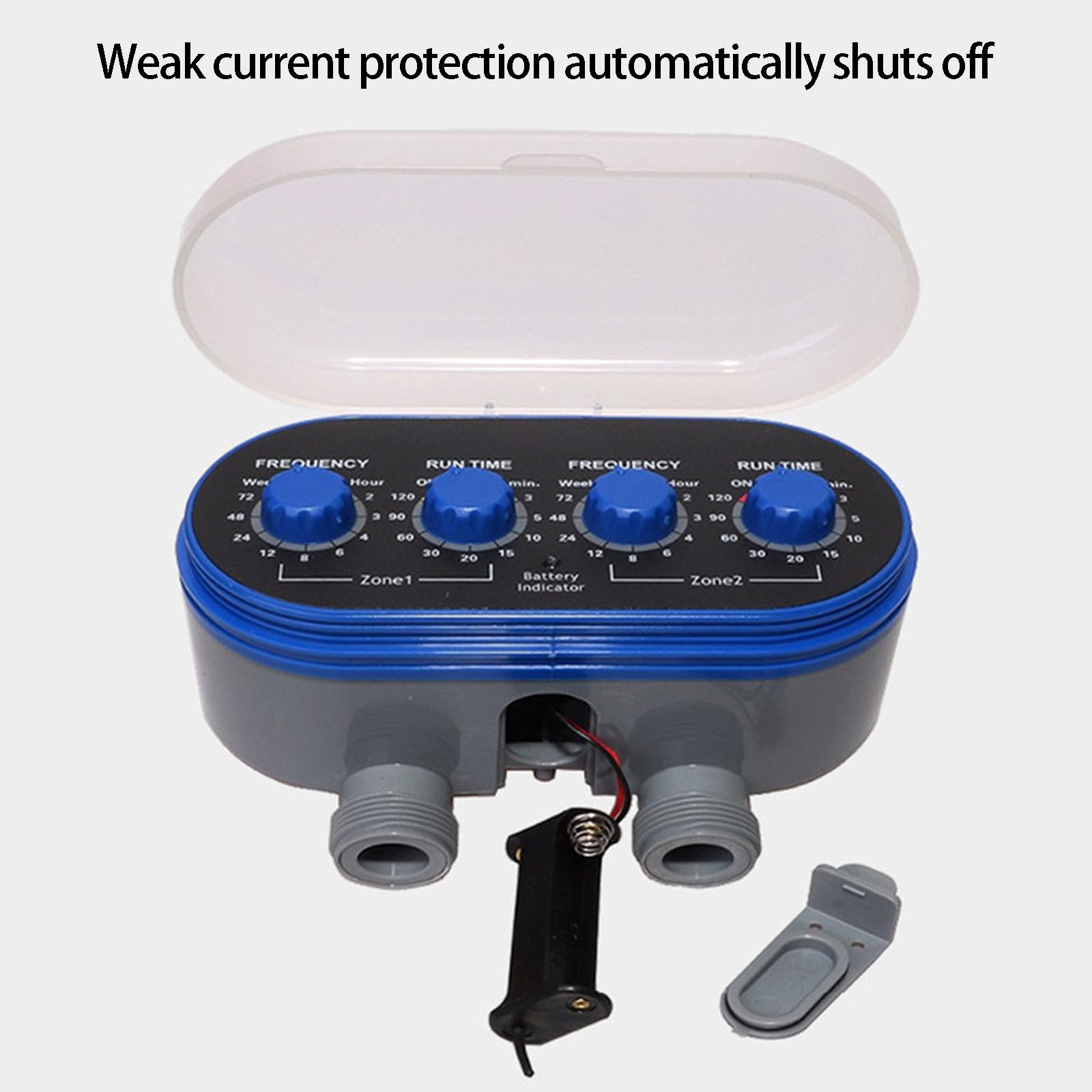 Gestione irrigazione avanzata a 2 sezioni Controllo liquido funziona con tubi da mezzo pollice da tre quarti di pollice Timer di irrigazione programmabile