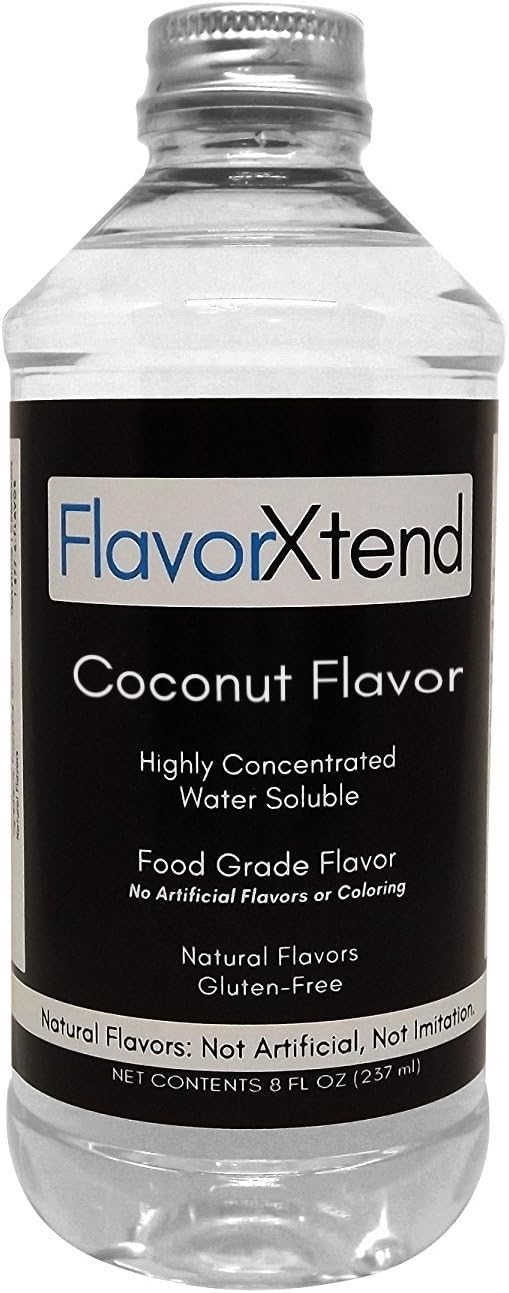 Natural Coconut Flavoring 8 Ounce Highly Concentrated (Coconut)
