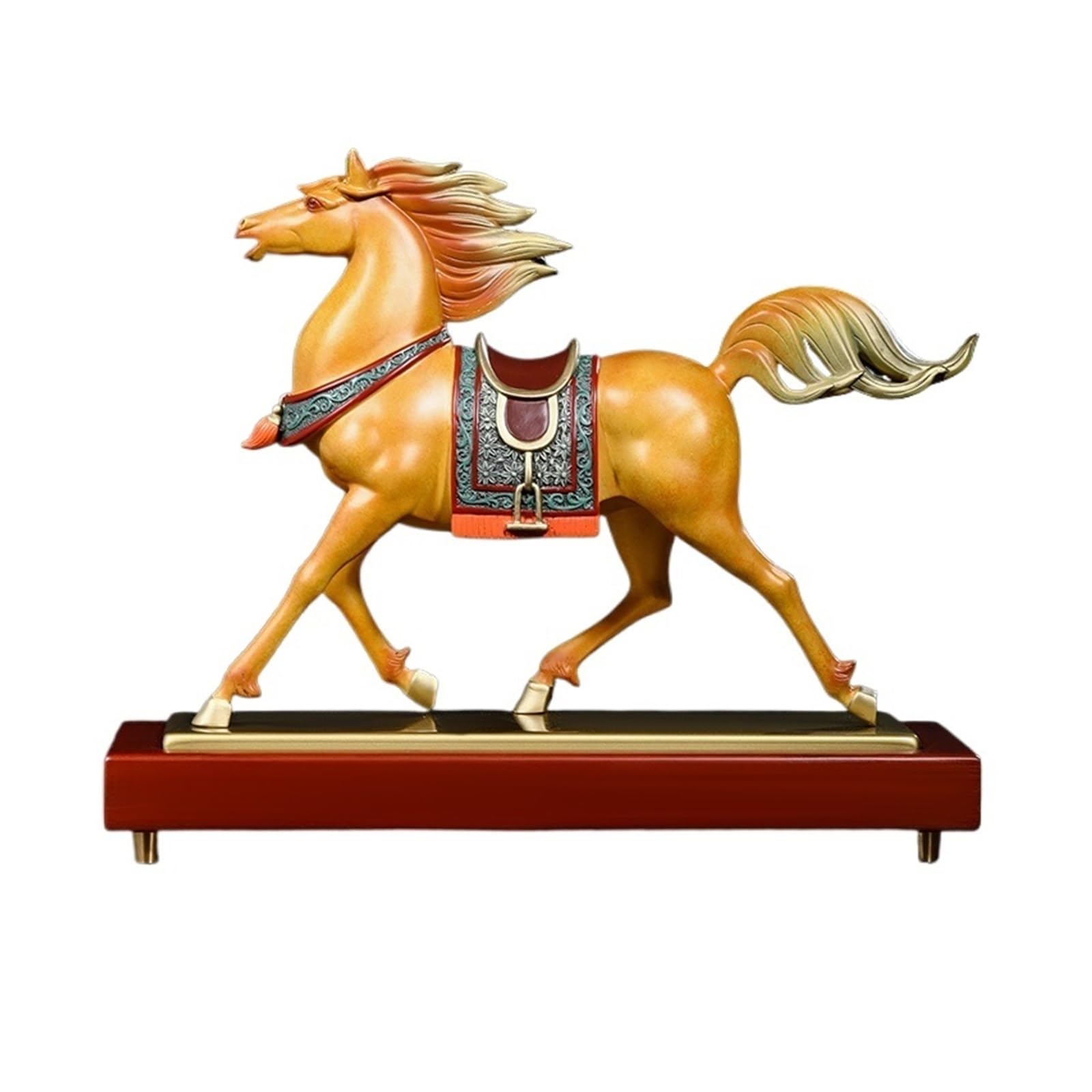 YNIYUJKL Feng Shui Buddha Statue Copper Horse Ornaments,Fengshui Statue For Wealth And Luck,Luck Symbol Sculpture,Home Decoration Desktop Decoration Ornaments
