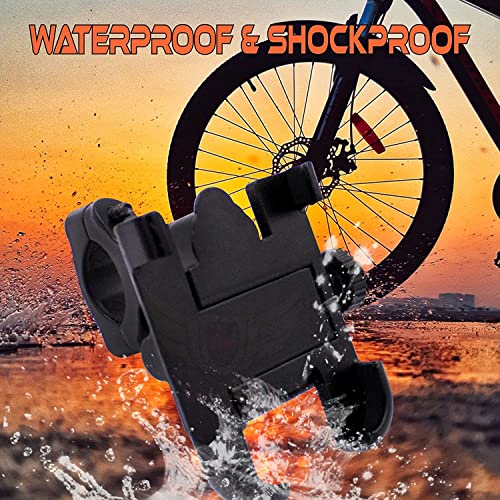 Image of DCZ Full Metal Body Bike & Scooty360 Degree Rotating Mobile Holder Stand for Bike, Scooty,Bicycle | Anti-Vibration /Shake Pads | Mobiles Size Upto 6.5 inch Inch - Random Colors (CNC METEL)