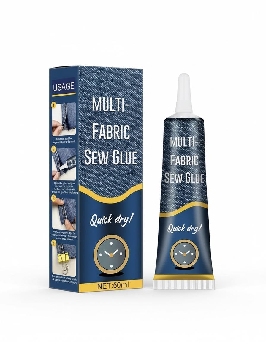 Fabric Glue for Clothes - Permanent Adhesive Solution for Fabric Repair - Ideal for Fabric Crafts and Clothing Repairs - Quick-Drying and Durable Fabric Glue for Clothes 50ML-picture-45