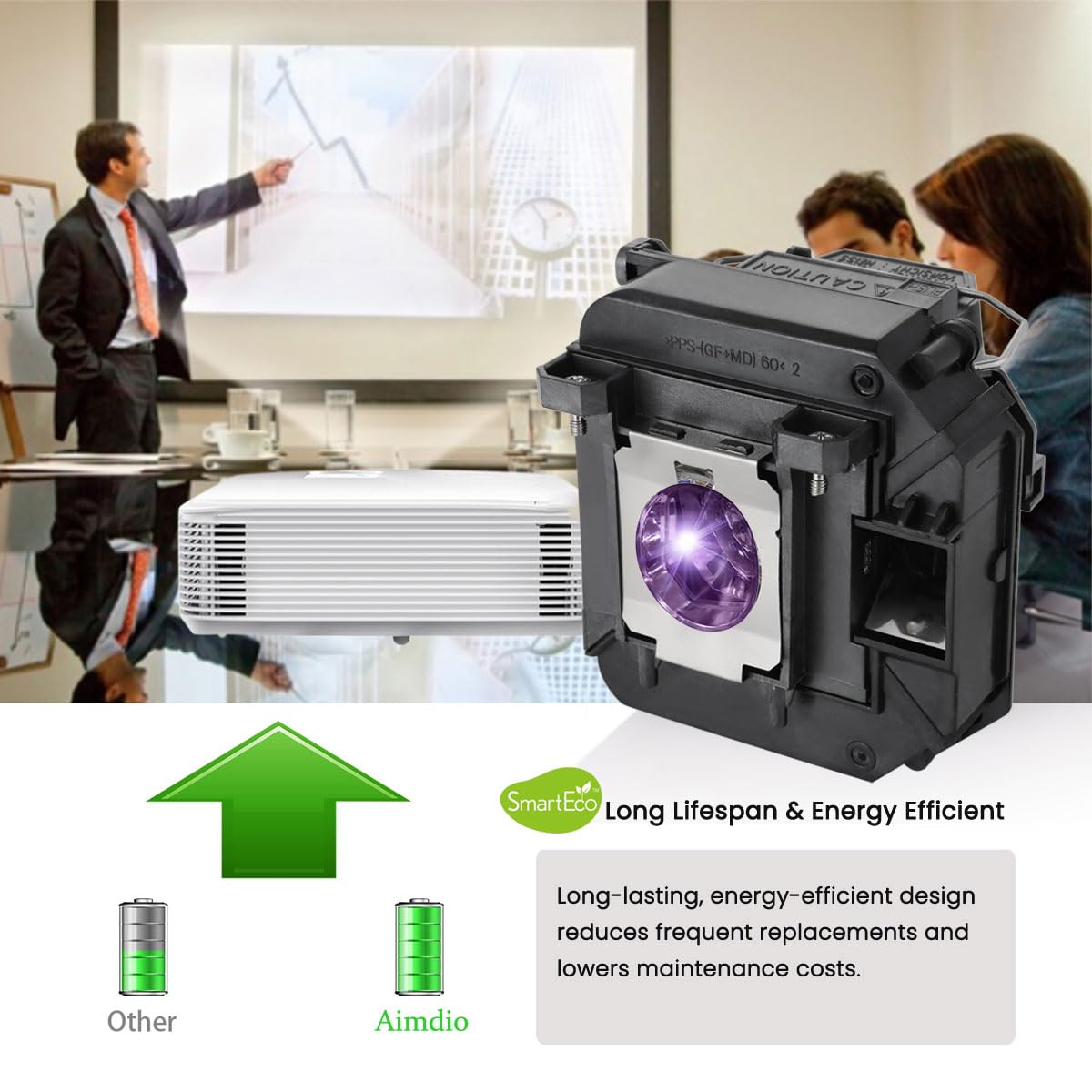 V13H010L61 Lampada Proiettore per EPSON ELPLP61 D6150 EB-430 EB-431i EB-435 EB-435W EB-435We EB-436Wi EB-436WT EB-910W EB-915W EB-925 H469A H469B H469C H449A H449B H449C Videoproiettore