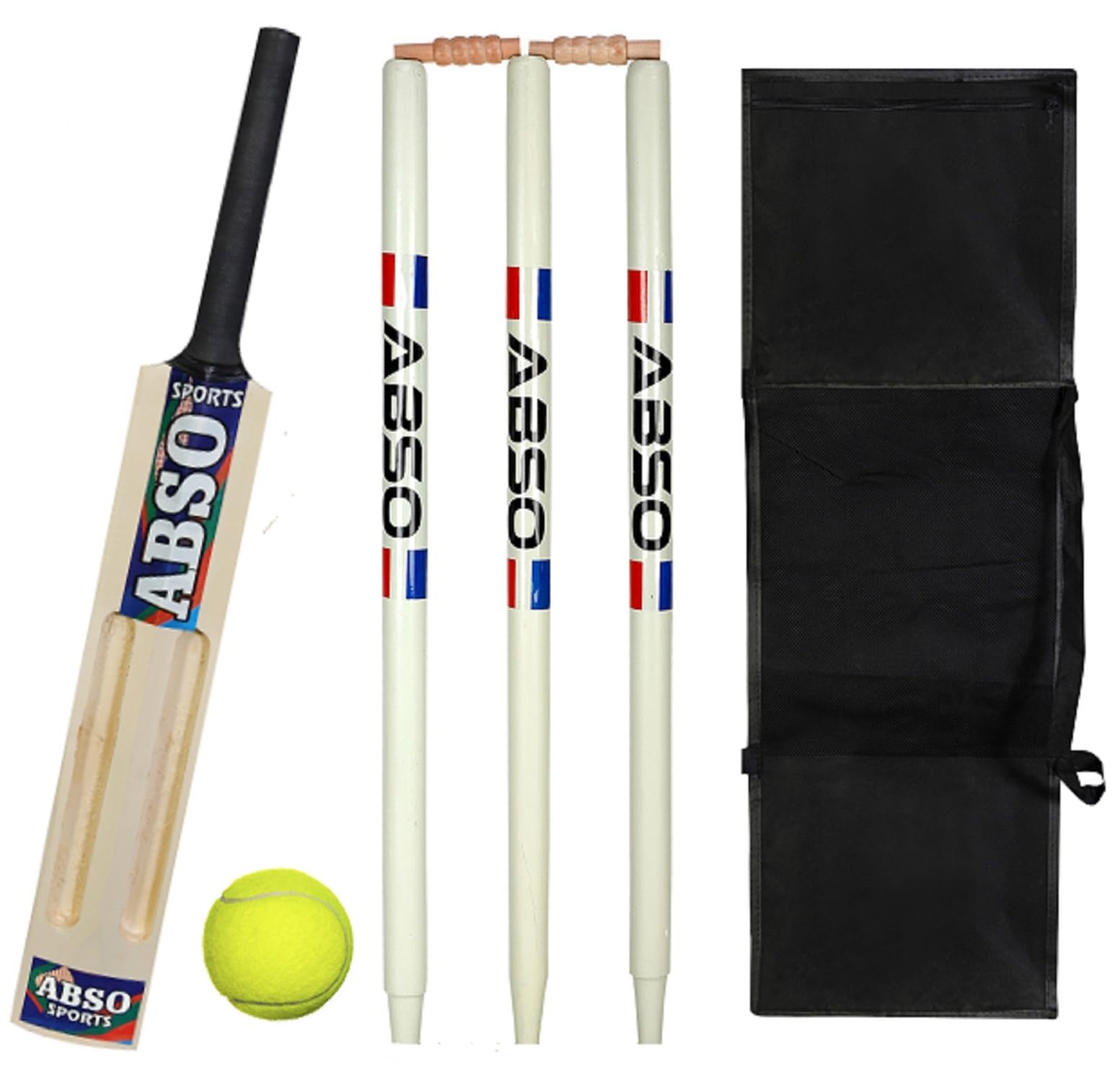 Full Set Wooden Tennis Cricket Kit with 2 Scoop Bat - Size 6 (Ages 11-13) (B0CYGR81J2) Amazon Price History, Amazon Price Tracker