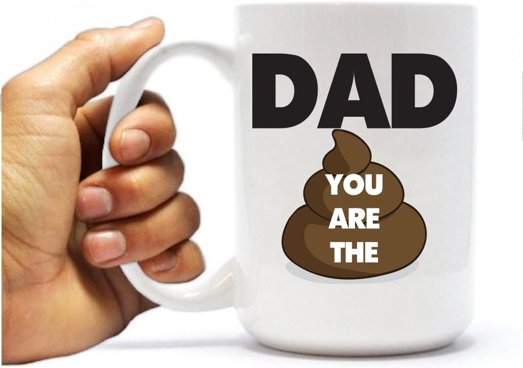 VictoryStore 15oz Large Coffee Mug - Dad Coffee Mug (Best Bucking Dad Ever)