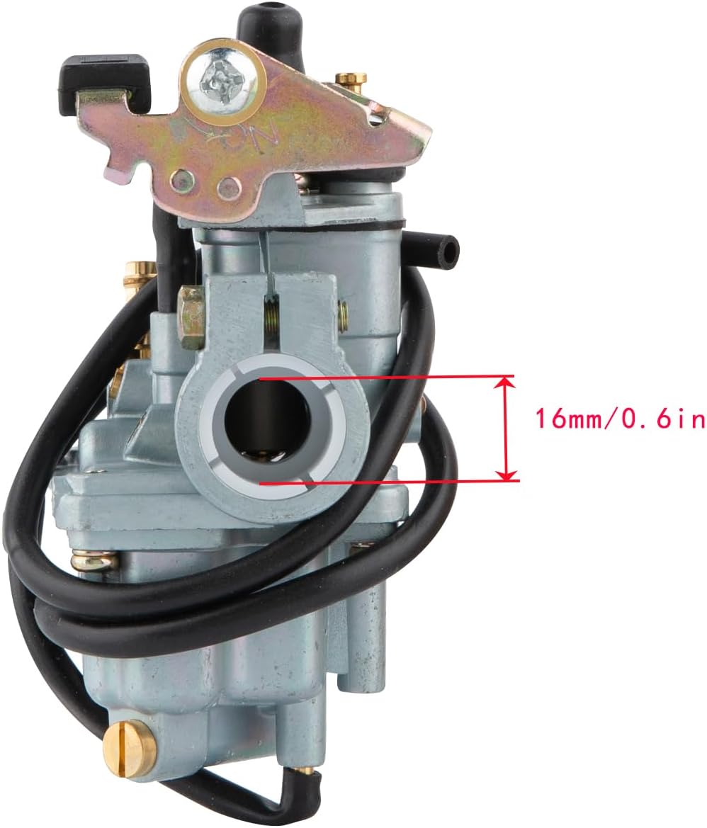 LT50 Carburetor Kit for Suzuki ATV Quad 50 MiniQuad Sport LT50 LT-A50 1984-2005 Motorcycle JR50 JR50 1984-2006 with Fuel Tank Piston Switch Valve