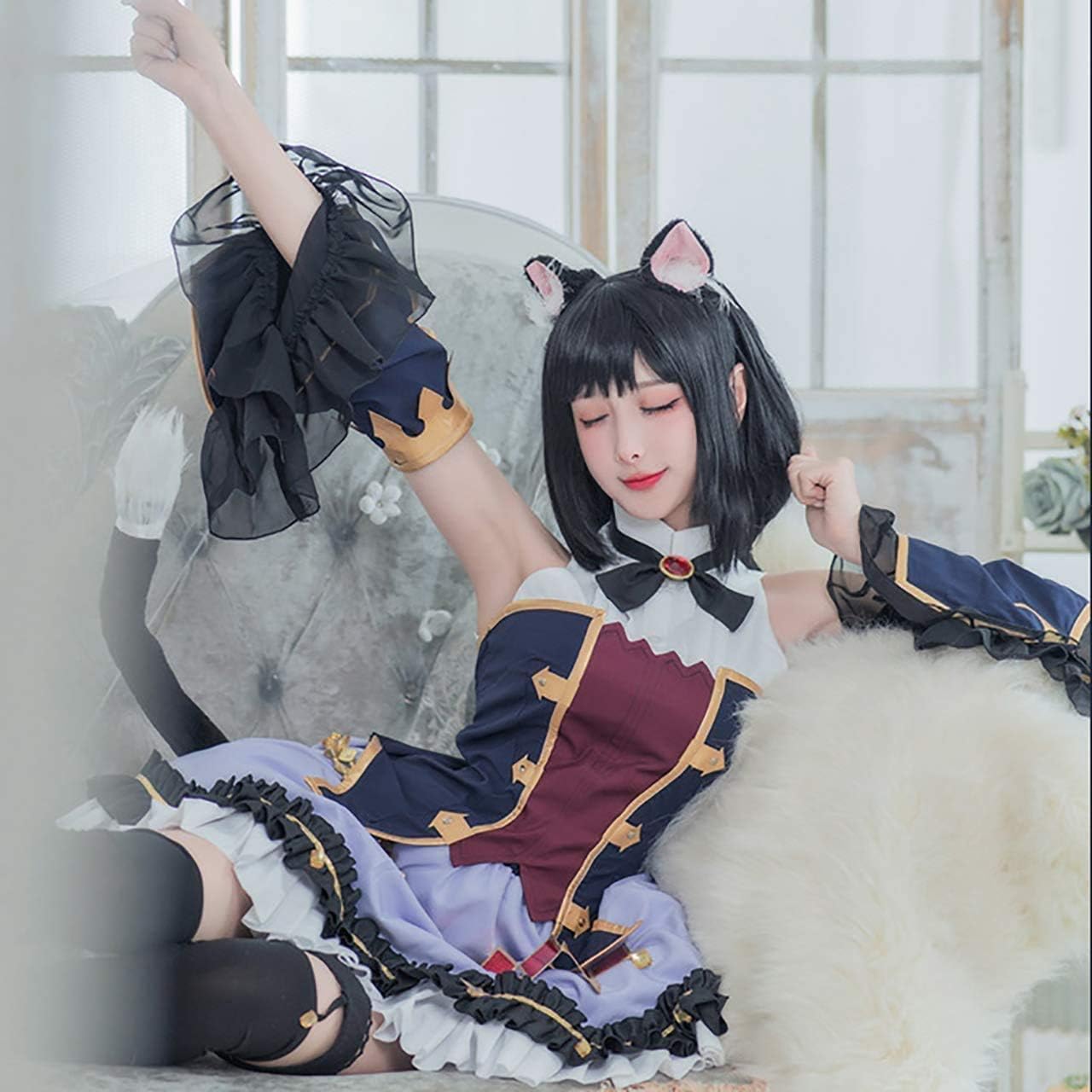 プリンセスコネクト キャル コスプレ プリコネ 衣装 猫耳 美食殿 karyl ハロウィン (男, 【コスプレハ】 S)