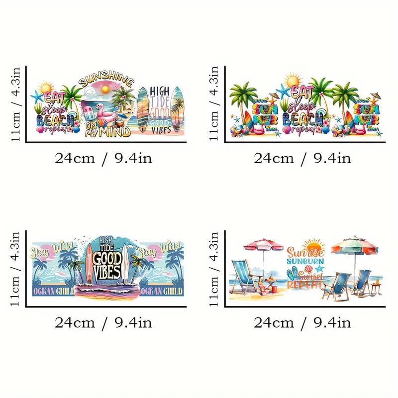 Lot De 12 Autocollants Transfert UV DTF Imperméables - Pour Tasses, Verre, Meubles, Voiture | Décoration Facile Motifs Animaux, Brillant