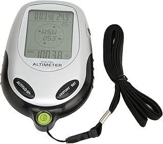 Electronic Digital Multifunction LCD Compass Altimeter Barometer Thermometer, Waterproof Altimeter Compass Weather Forecast Thermometer Barometric Pressure Tester