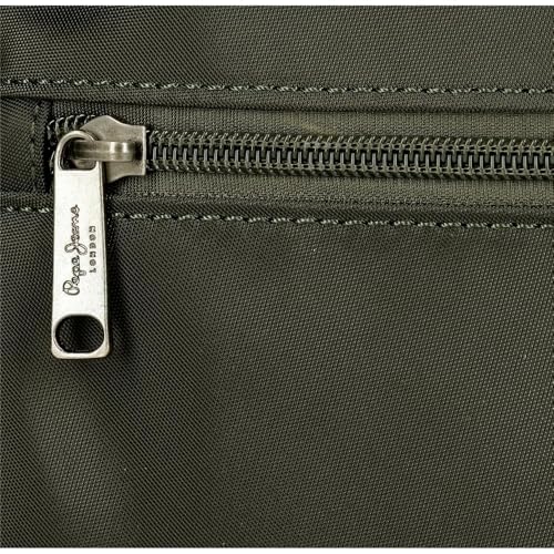 Pepe Jeans Christine Beauty Case Verde 31X21X15 Cm Poliestere Con Dettagli In Pelle Sintetica By Joumma Bags, Verde, Taglia Unica, Trousse - 8