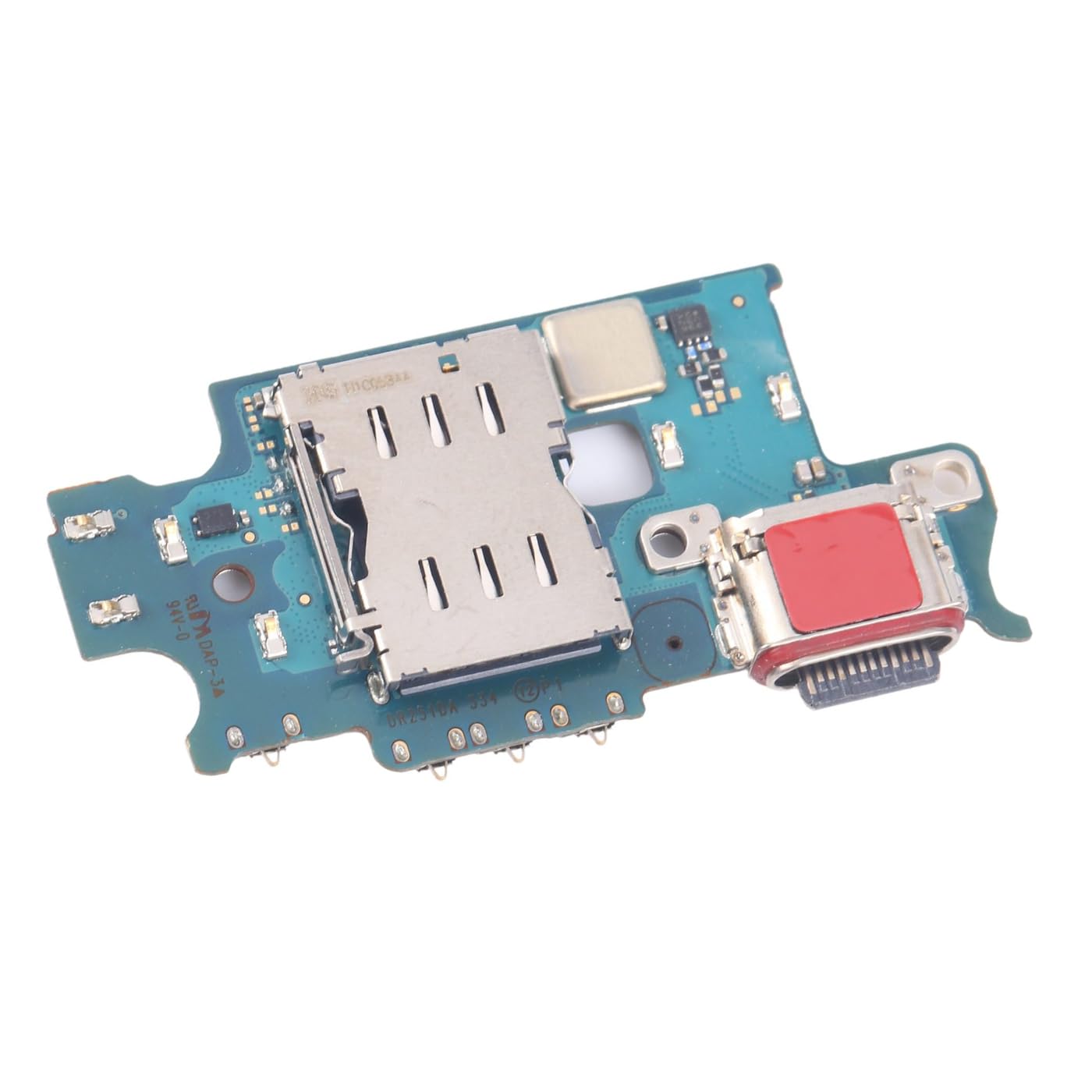 Connettore di ricarica USB C, lettore di schede SIM, antenna e microfono di ricambio per Samsung Galaxy S23 Plus SM-S916B (versione europea)