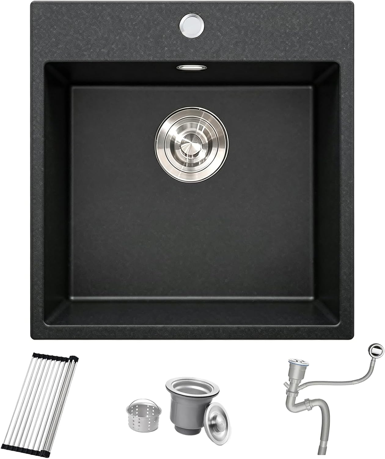 Fregadero Granito Negro 48x50 cm para Cocina 1 seno