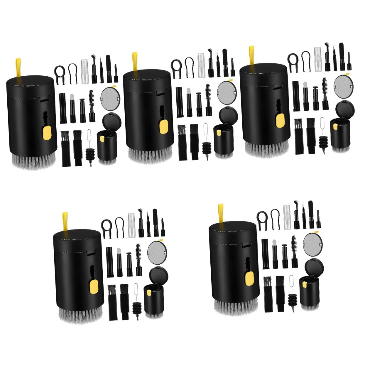 HOMSFOU 5juegos Kit De Limpieza De Dispositivos Electrónicos Herramienta De Limpieza para Teclados Auriculares y Cámaras Almacenamiento Conveniente Uso Seguro Superficies Delicadas