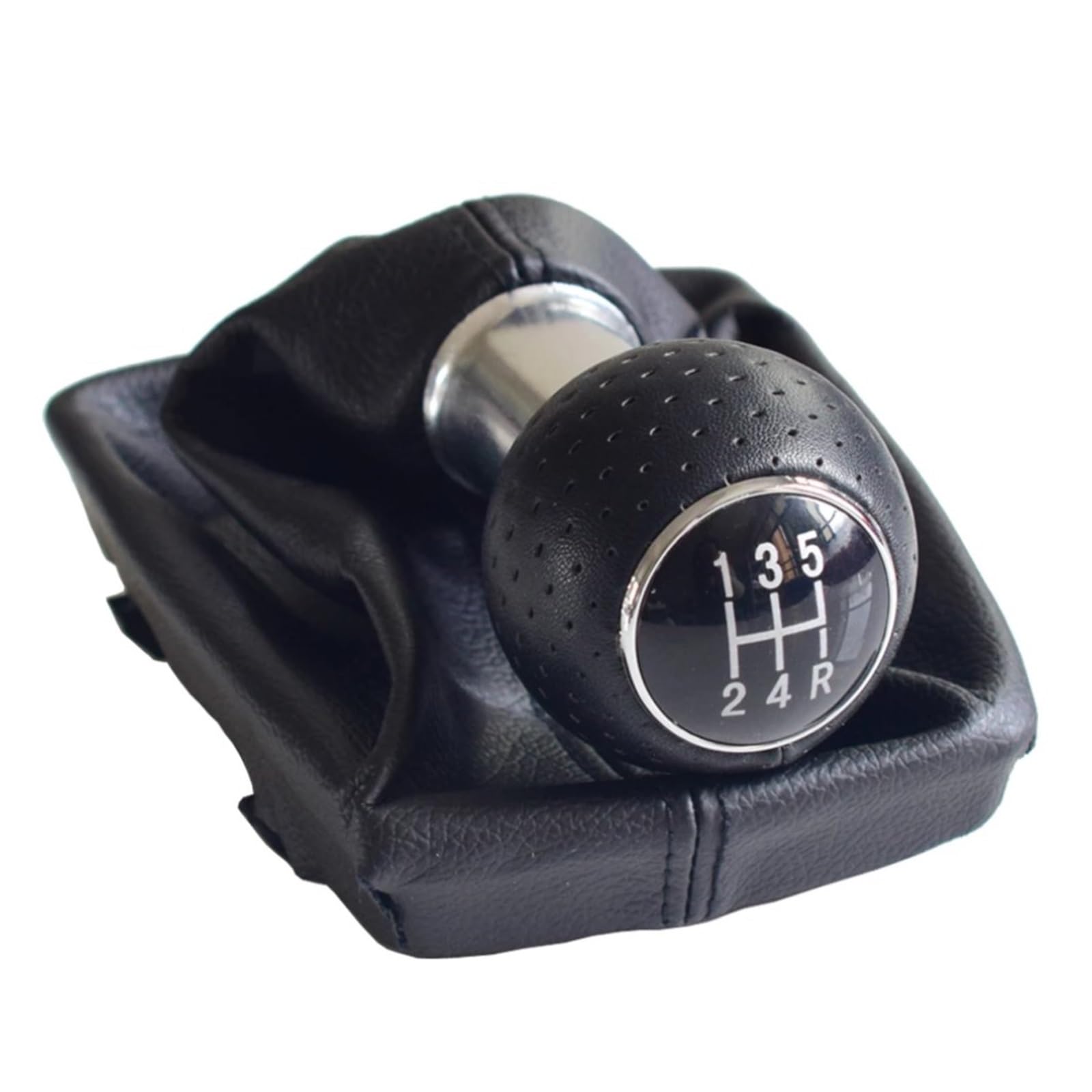 GLBLPEXELR for A4 B6 B7 2000-2008 Gear Knob Style Leather/ABS