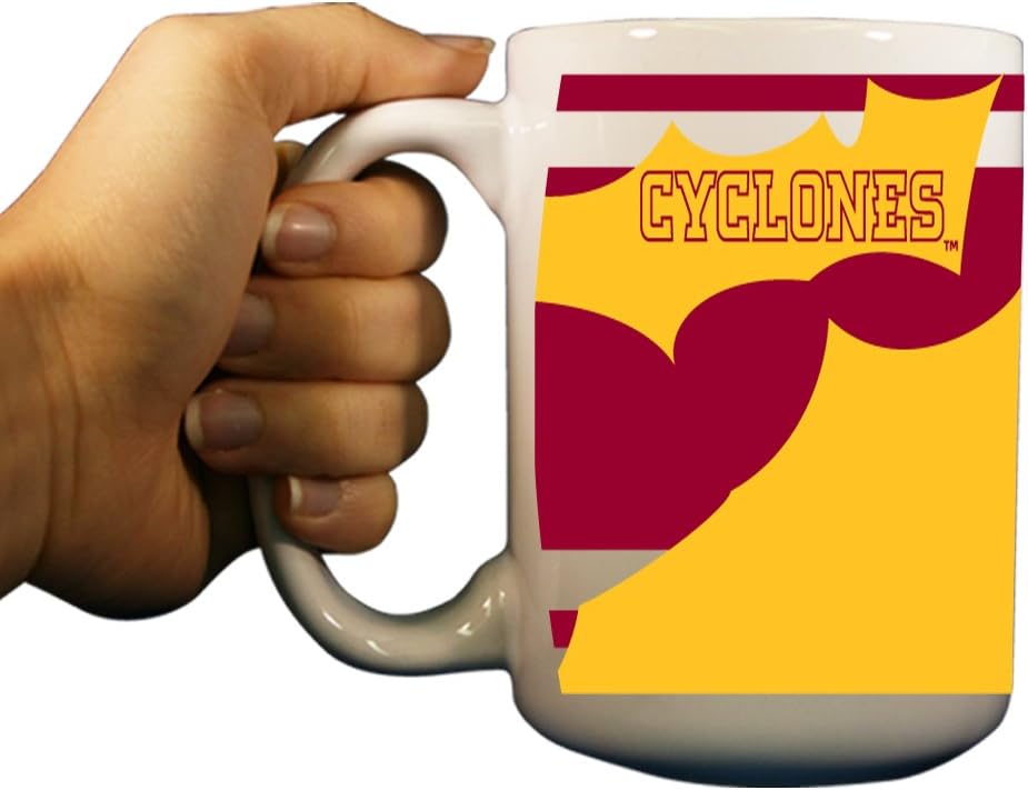 VictoryStore Ceramic Mugs - Iowa State University Coffee Mug 15 ounces (Ripped)