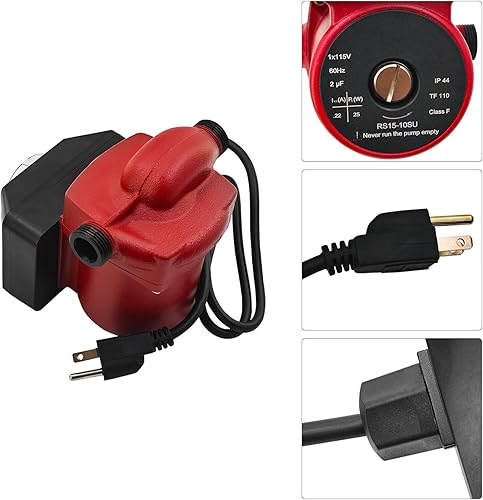 Miniatura 6 de Bomba de circulación de agua de 115 V 125 HP Bomba de recirculación de agua caliente apta para Grundfos para sistema de calefacción de casa