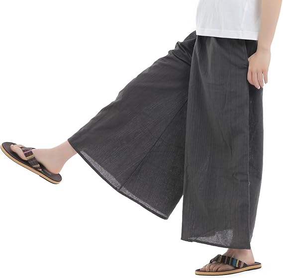 Amazon Oki オキ タイパンツ ゴム仕様 ワイドパンツ ユニセックス メンズ レディース エスニック アジアン グレー ロングパンツ 通販