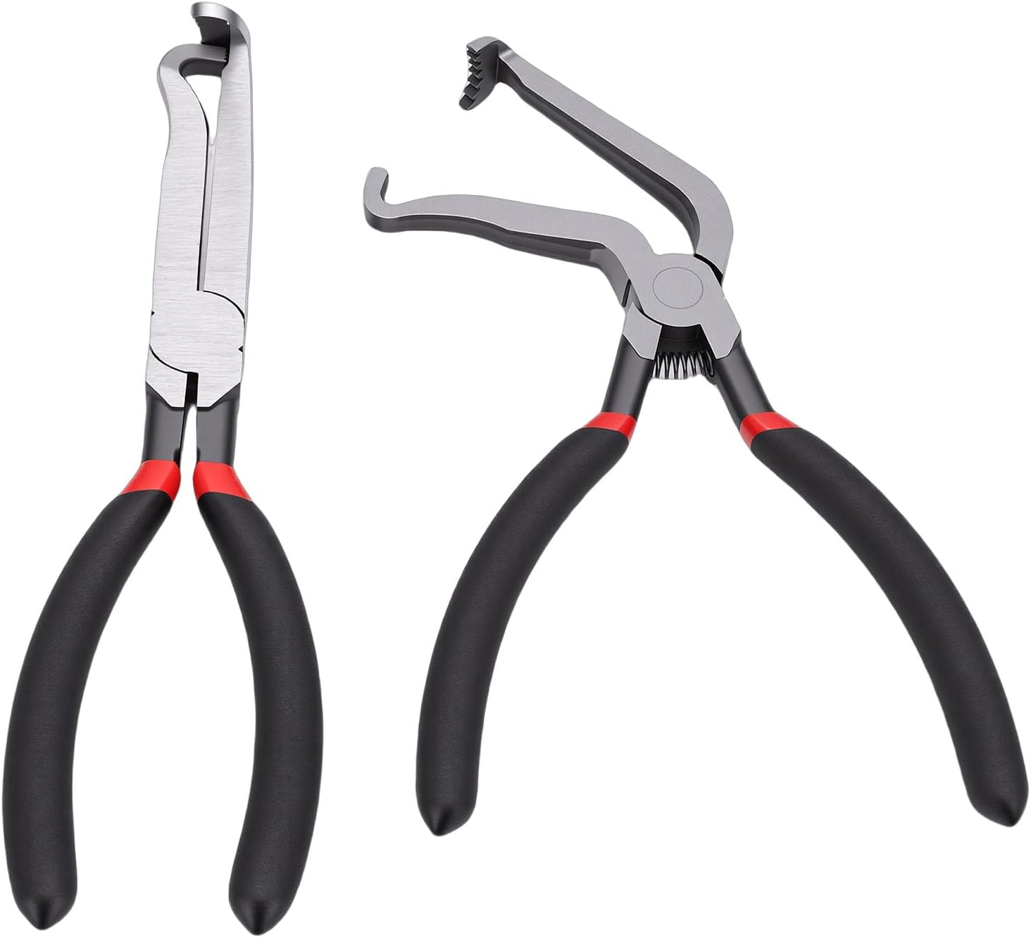 Garosa 2Pcs Electrical Disconnect Pliers, Carbon Steel with PVC Rubber Sleeve for Fuel Injector Ignition Coil Wire Connectors, Ergonomic Non Slip Handle for Automotive Repair Tool