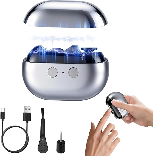 Coupe Ongles électrique 2en1, Lime a Ongle Electrique avec lumière LED, 2 Vitesses, Lime à ongles électrique pour Bébé, Enfants, Adultes, Personnes âgées (gery) - 1