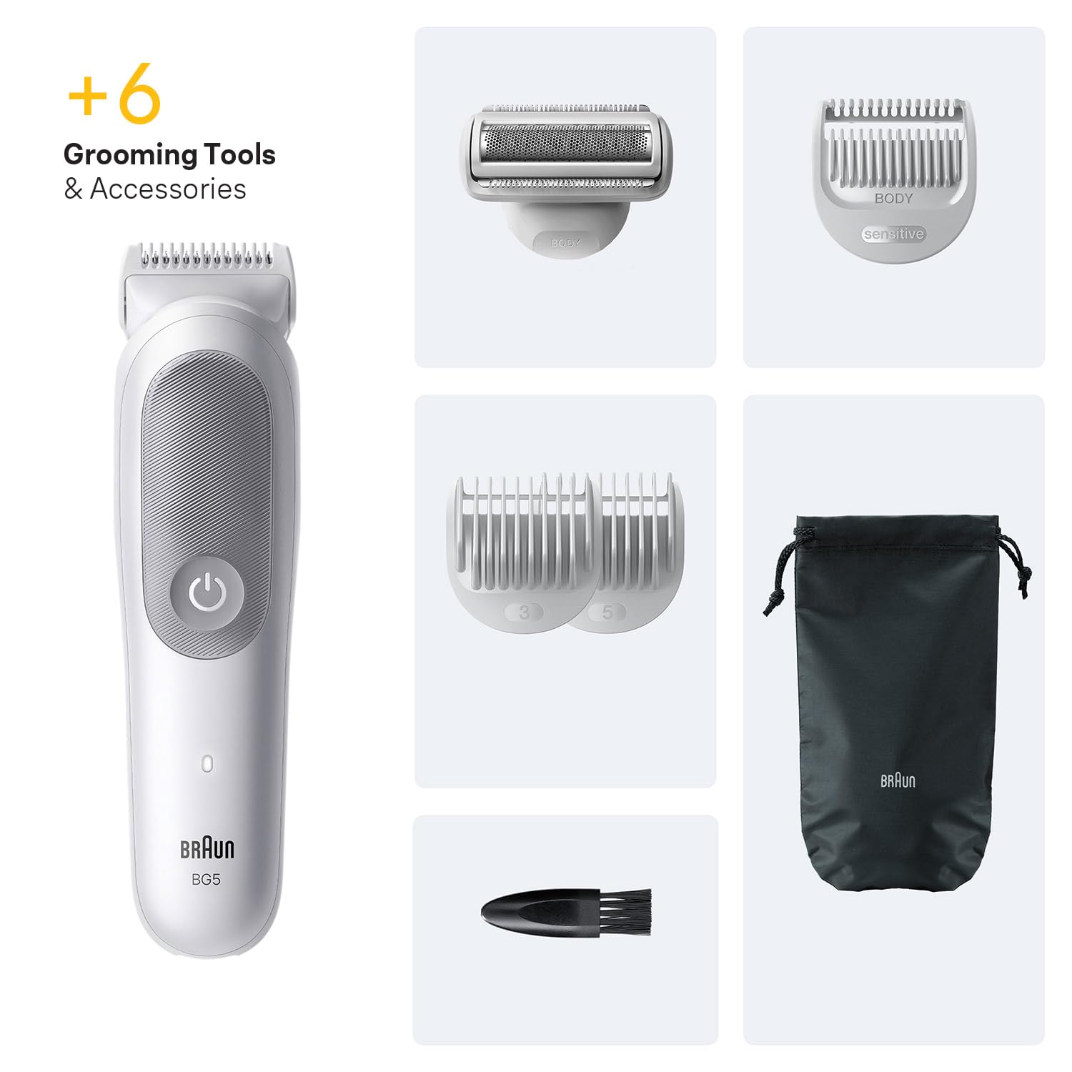 Braun Body Shaver Series 5 + 6 wodoodpornych akcesoriów BG5550