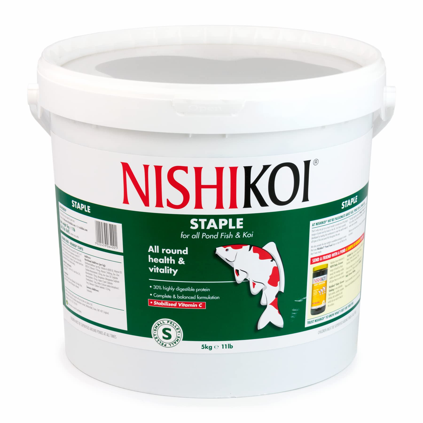 Nishikoi Staple Food Small Pellets 5kg 5000g — image 1
