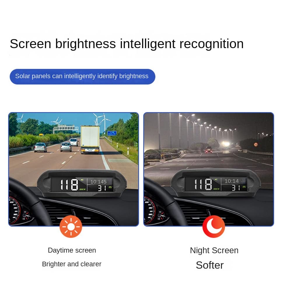 1 Set Universal HUD X 98 Car Solar Digital Meter GPS Tachimetro Allarme velocità Eccessiva Distanza Altitudine Up Display Tempo Auto Solare Altitudine Temperatura Allarme velocità