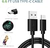 Bloque de cargador USB de pared con cable de carga rápida tipo C de 6.6 pies para Samsung | Cargador para teléfono Android, compatible con Galaxy C55 A55 A54 S10 S10+ S20+ S21 S22 S23 S24 S25 Plus/Ultra/FE 7