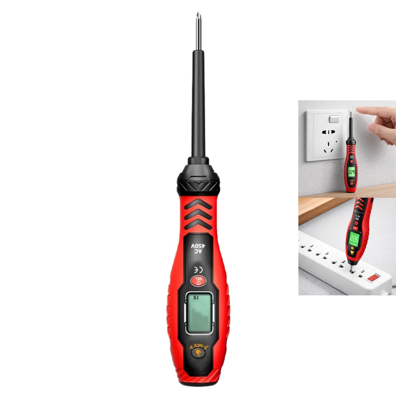 Professional Non-Contact Voltage Tester Pen & 2-in-1 Screwdriver,Electrical Tester Pen with Magnetic Tip,Essential Electrician Tools for Safe Voltage Detection,Easy to Use,Accurate Voltage Checks