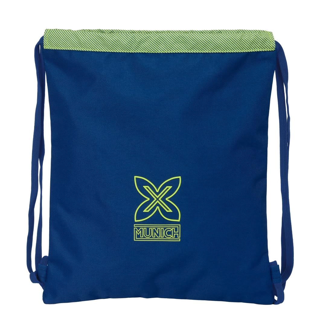 Safta Munich North – Large Flat Bag Backpack, Ideal for Children of Different Ages, Comfortable and Versatile, Quality and Resistance, 35 x 40 cm, navy, M, Casual