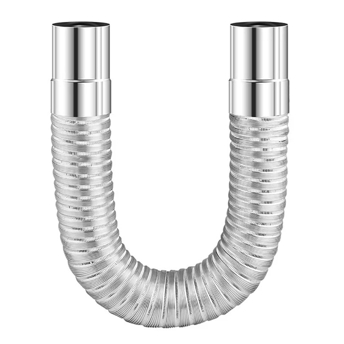 Kaminrohrbogen aus Edelstahl, Rohrbogen for Warmwasserbereiterrohre, Schornsteine, Durchmesser 5–11 cm, Länge 80–200 cm (11 cm)(11cm)