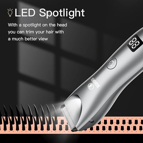 Miniatura 5 de VS100 Maquinilla de afeitar eléctrica para hombre con hoja segura, sin cables, recargable, pantalla LED, recortadora de barba húmeda y seca con