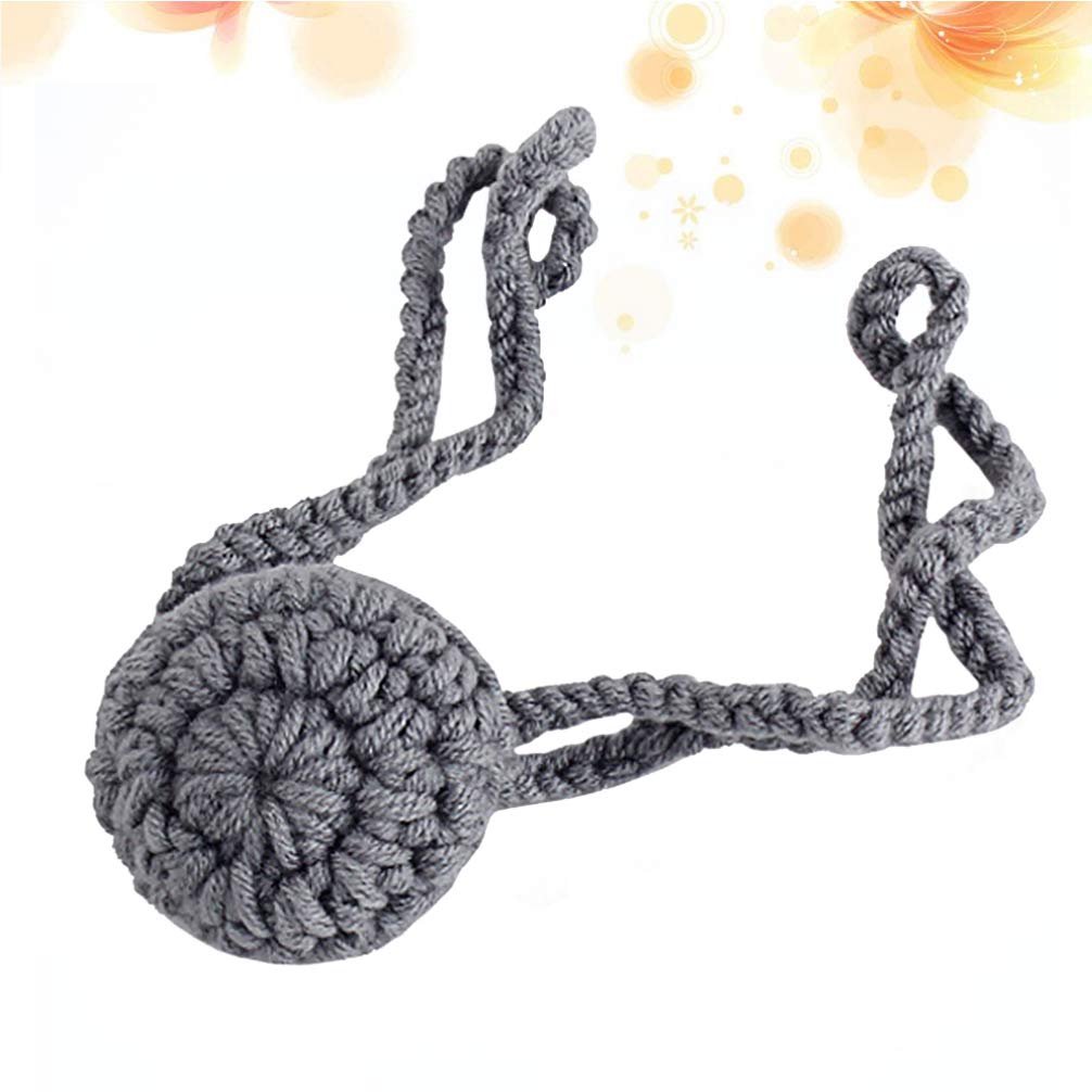 Chauffe-nez au crochet pour femme, homme, enfant, extérieur, maison, sport, ski, couvre-gorge gris