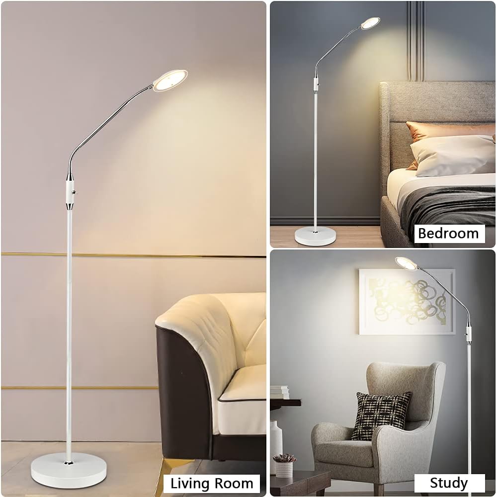 Suреr Brаndѕ DLLT LED Floor Lamp, Reading Light Floor Lamp Gooseneck, Modern Standing Pole Light, Adjustable Reading Standing Lamp Bright for Living Room, Bedroom, Office, Sewing, Painting, Piano Onе-Dау Sаlе: Uр tо 60% оƒƒ DLLT LED Floor Lamp, Reading Light Floor Lamp Gooseneck, Modern Standing Pole Light, Adjustable Reading Standing Lamp Bright for Living Room, Bedroom, Office, Sewing, Painting, Piano