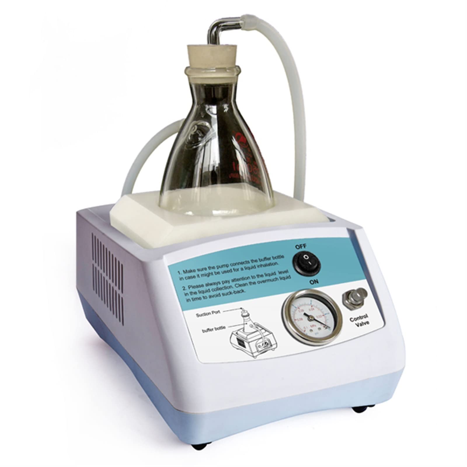 Mthckxjbsuz Zk-26 250Ml Peristaltic Pump, Zk-26 Lab Chemical Resistant Flask Vacuum Pump